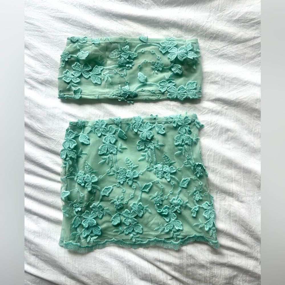 Floral Lace Two-Piece Set